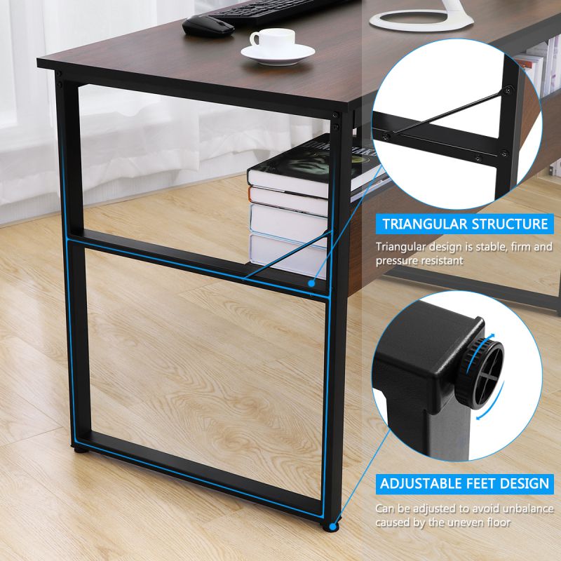 RESPAWN 3000 Gaming Computer Desk - Ergonomic Height Adjustable Gaming Desk, in Blue (RSP-3000-BLU)