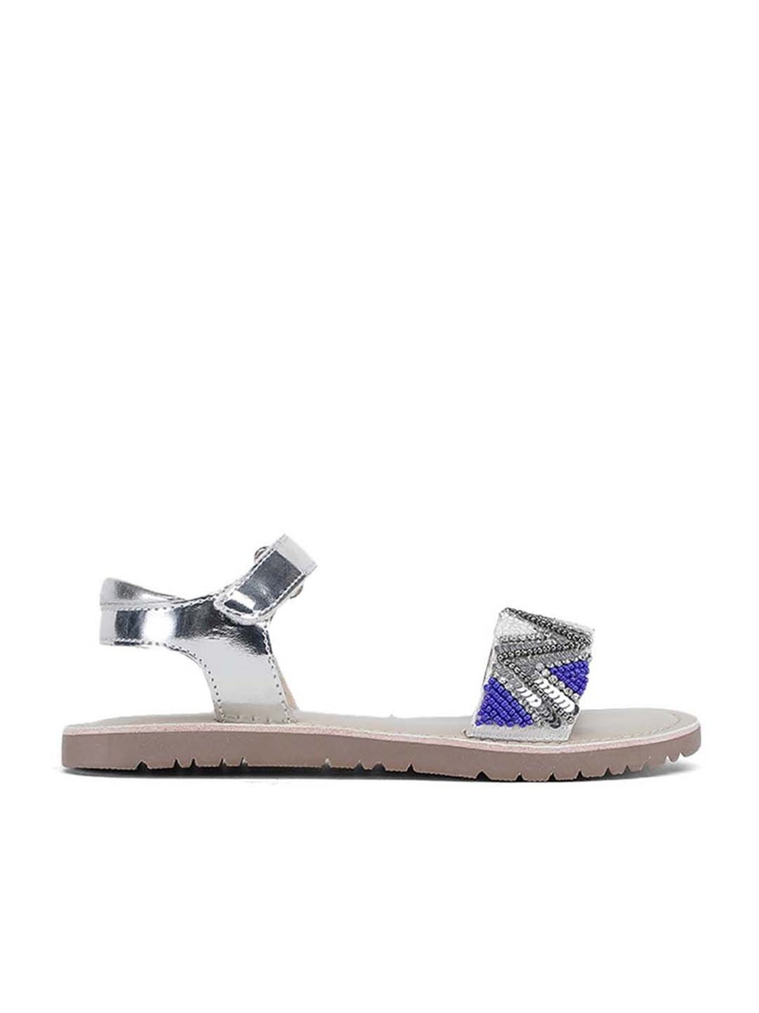 Bubblegummers by Bata Kids Silver Ankle Strap Sandals