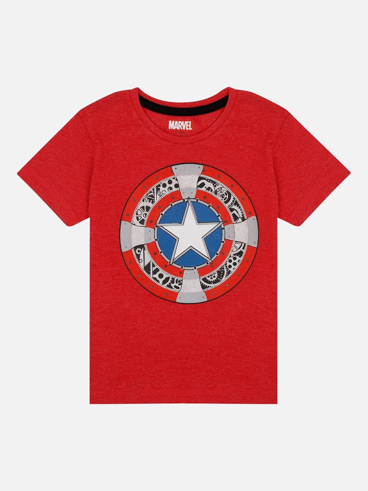 Captain America Printed Tshirt For Kids Boys