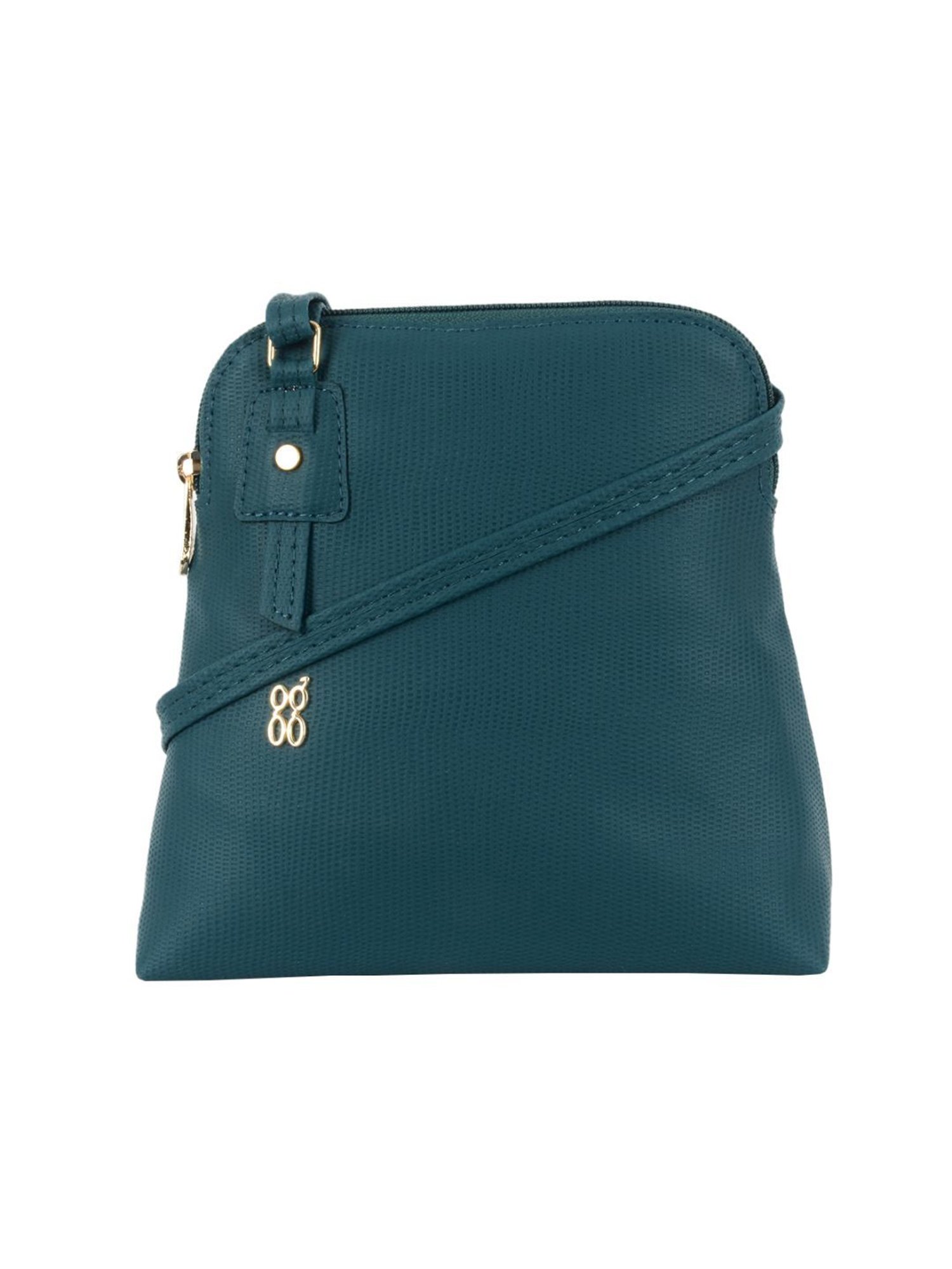 Baggit Teal Textured Large Cross Body Bag