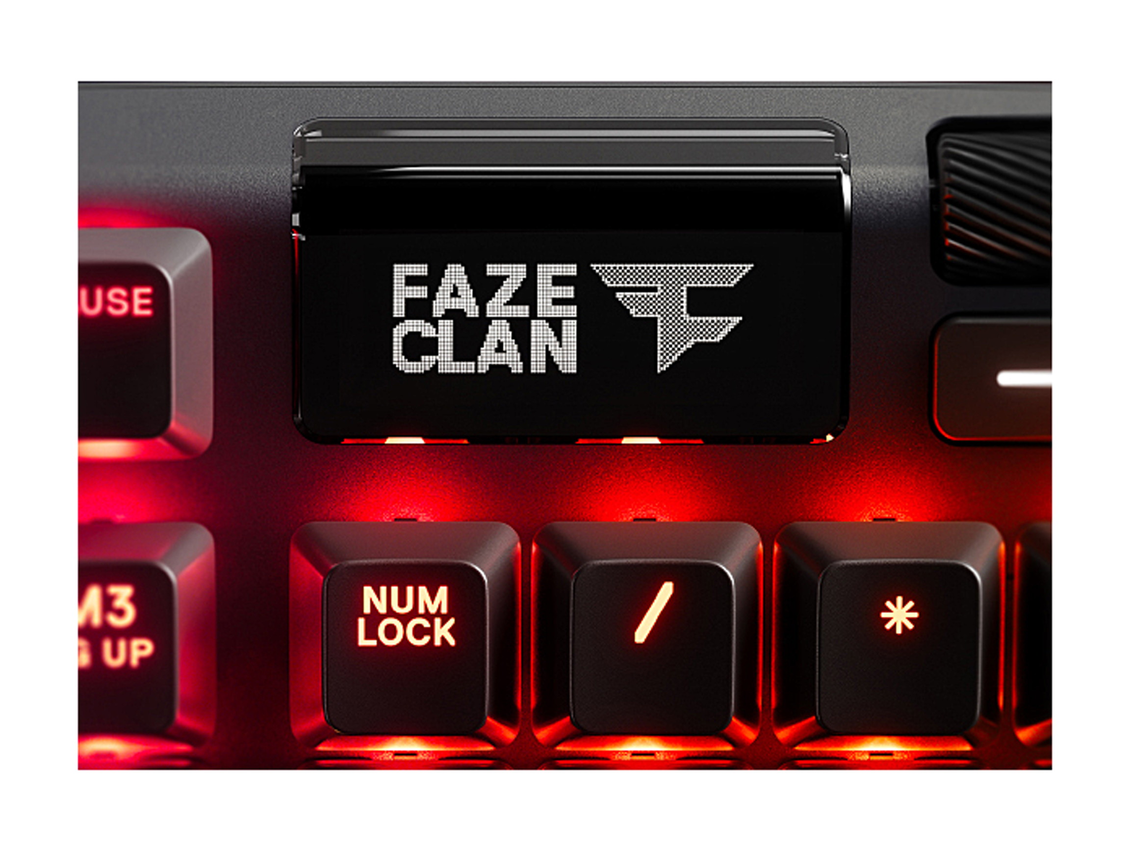 SteelSeries Apex 7 TKL Compact Mechanical Gaming Keyboard - OLED Smart Display - USB Passthrough and Media Controls - Linear and Quiet - RGB Backlit