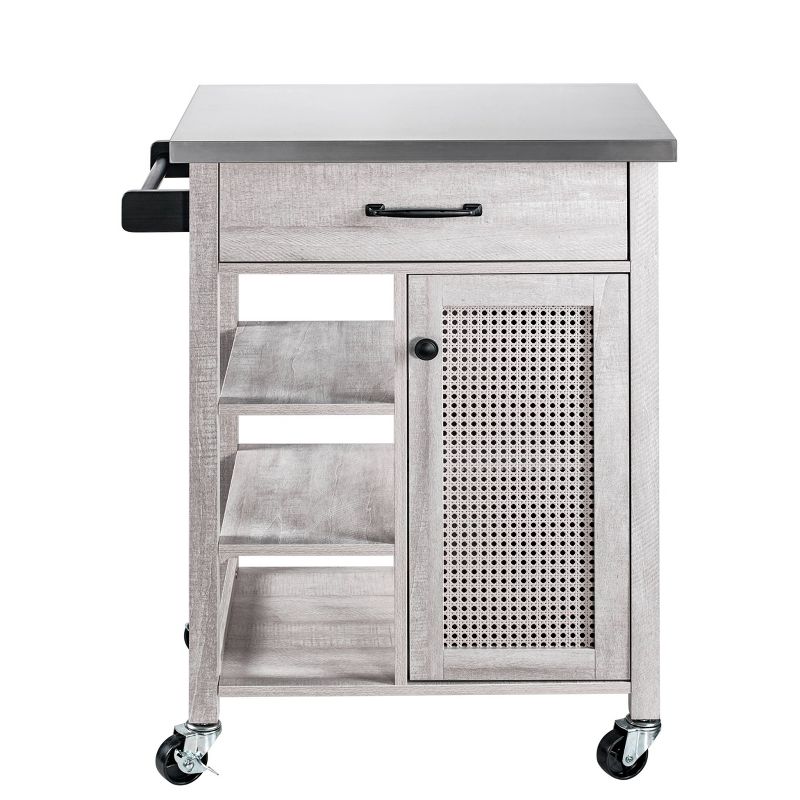 26" Kitchen Cart White - Home Essentials