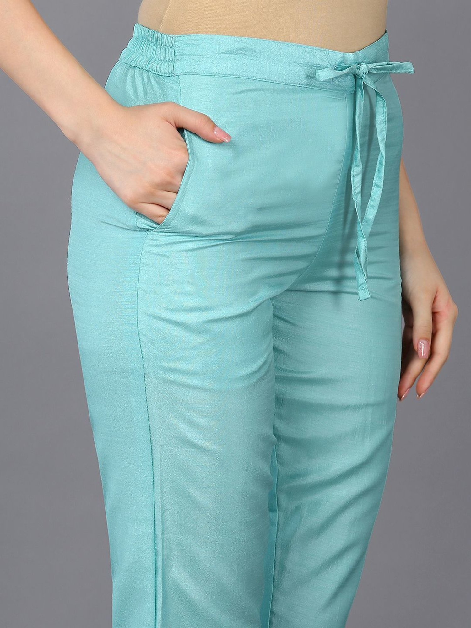 Vaamsi Blue Embellished Kurta Pant Set With Dupatta