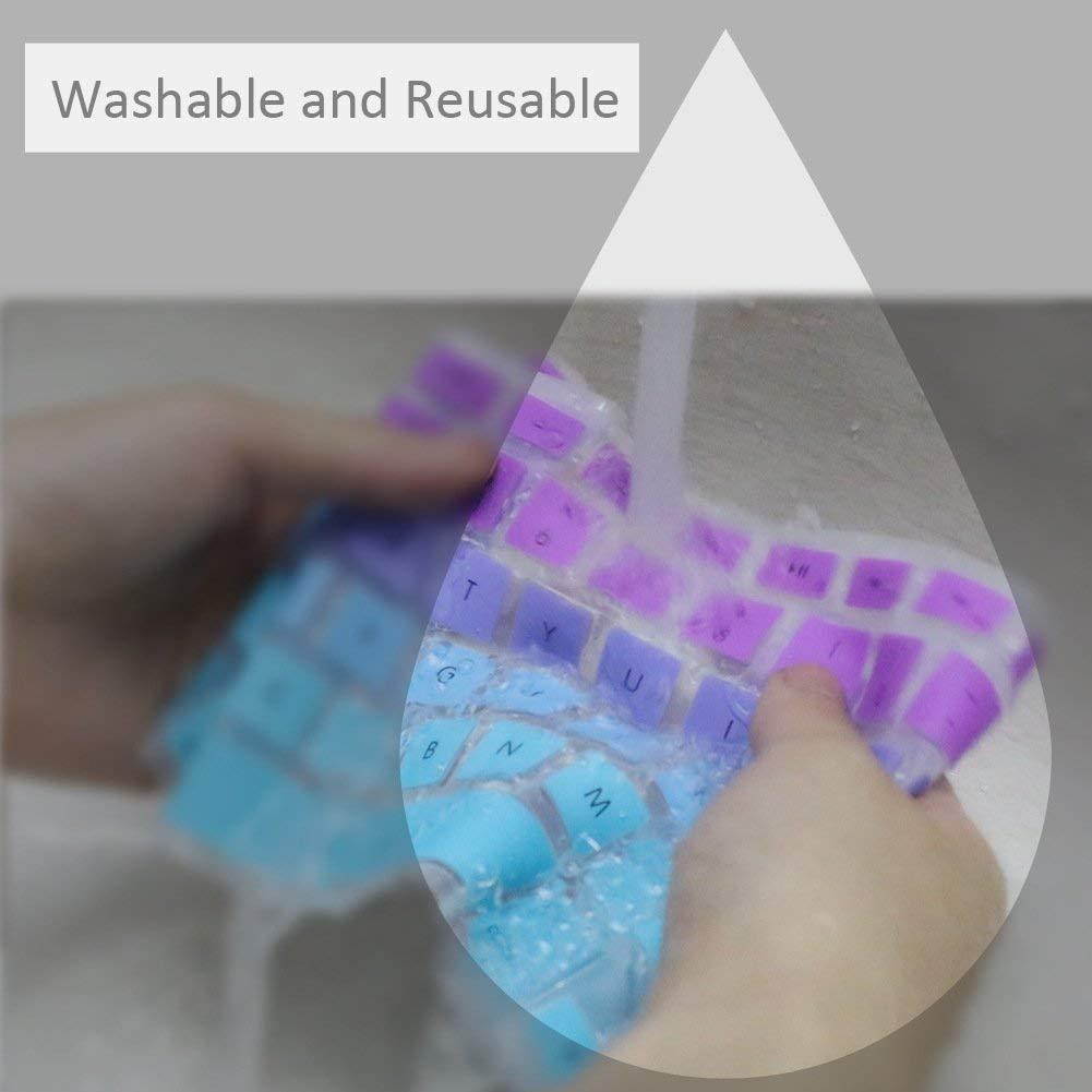 All-inside Pink and Blue Green Ombre Keyboard Skin for MacBook Pro 13" 15" 17" (with or without Retina Display) / MacBoook Air 13"