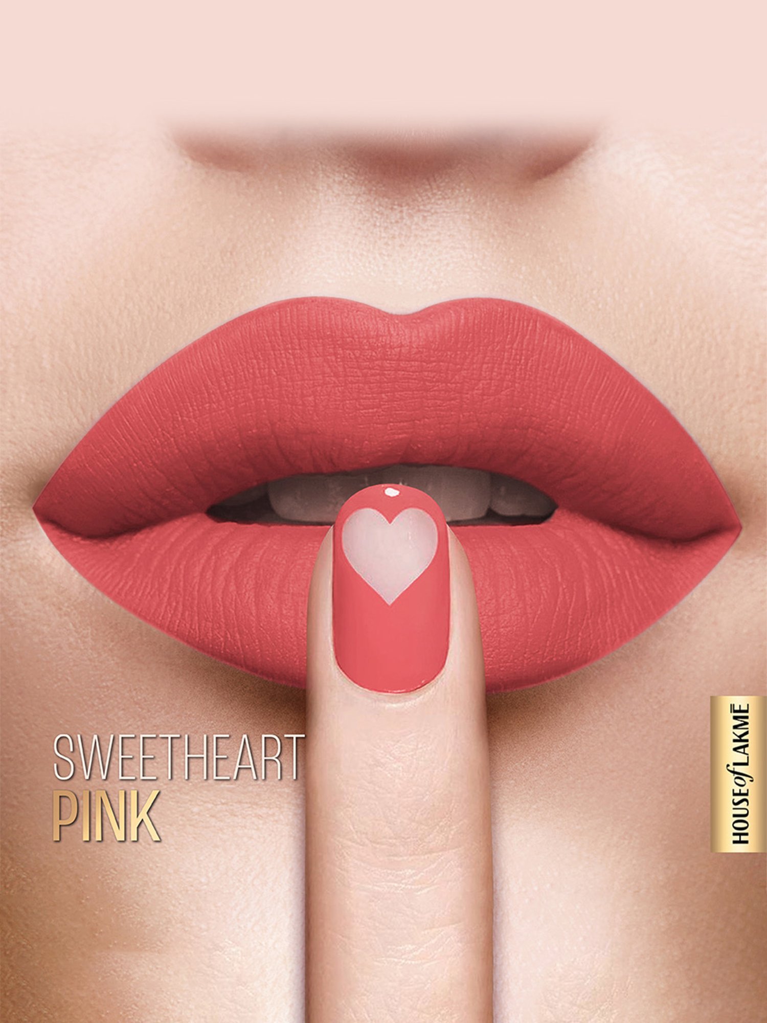 Lakme Velvet Matte Lip Mousse Sweetheart Pink - 4.6 gm