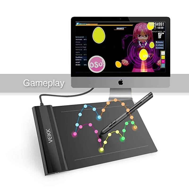 OSU Tablet  S640 UltraThin 6x4 Inch Graphics Drawing Tablet with BatteryFree Pen 8192 Levels Pressure