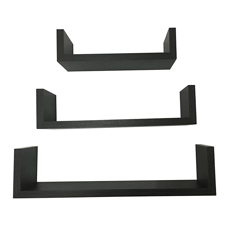 Floating U Shelves WHC1004CDES 17x4x4 Espresso Finish