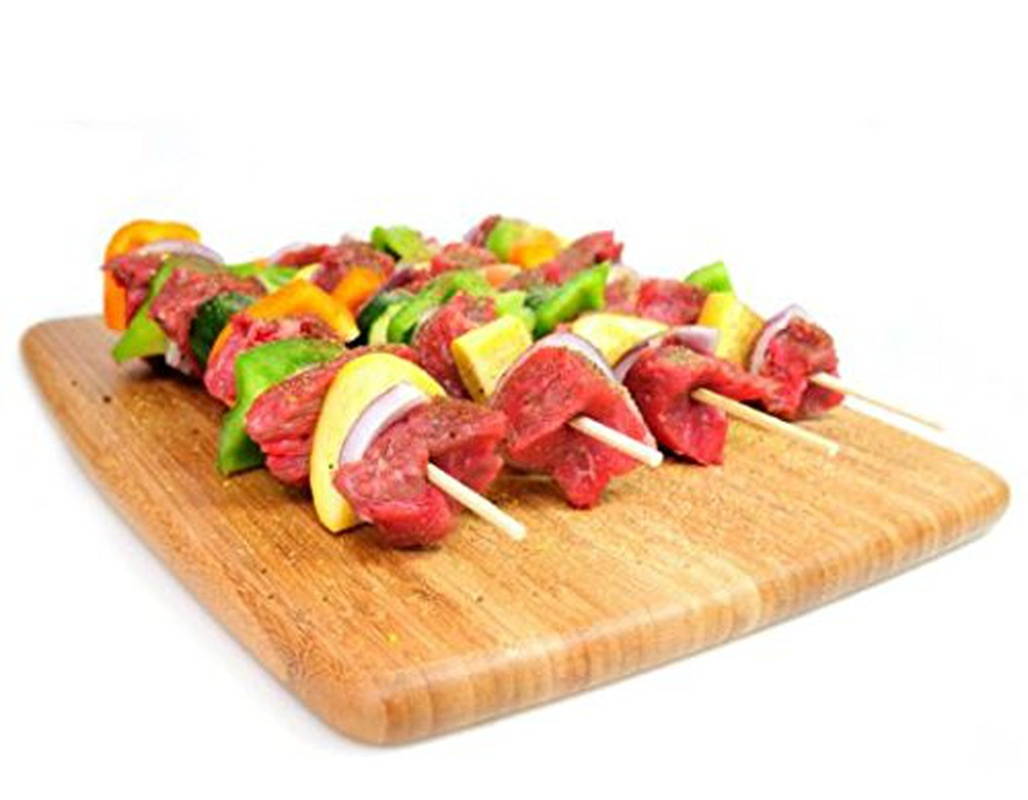 Bamboo BBQ Skewer (Case of 10,000), Packnwood - Barbeque Natural Pick Skewers for Appetizers, Hors-D'Oeuvres, Dinner (7.9") 210BBQ20