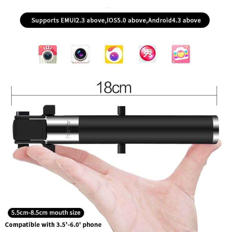 Selfie Stick Lite Monopod Wired Extendable Handheld Shutter Foldable Mini For iPhone IOS Android