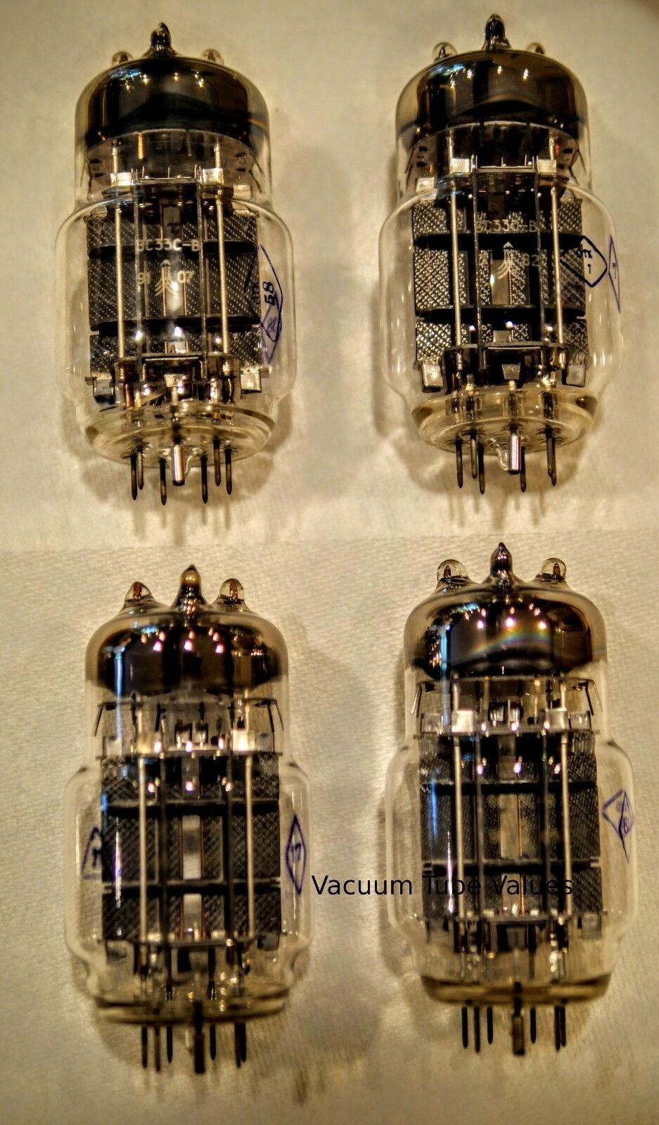 Factory Platinum Matched SOVTEK QUAD 4 NEW 6C33 6C33C NOS Tubes 24hr Burn-In