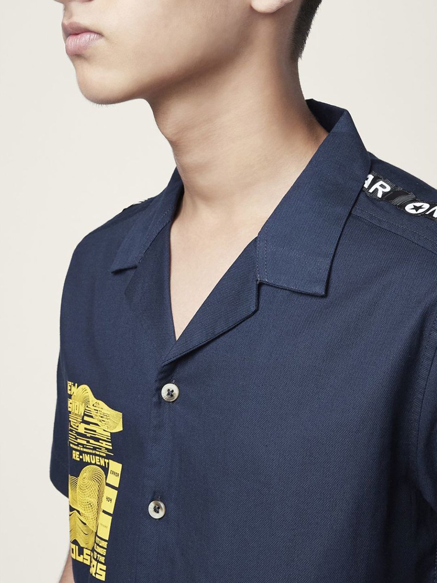 Coolsters by Pantaloons Kids Navy Cotton Printed Shirt