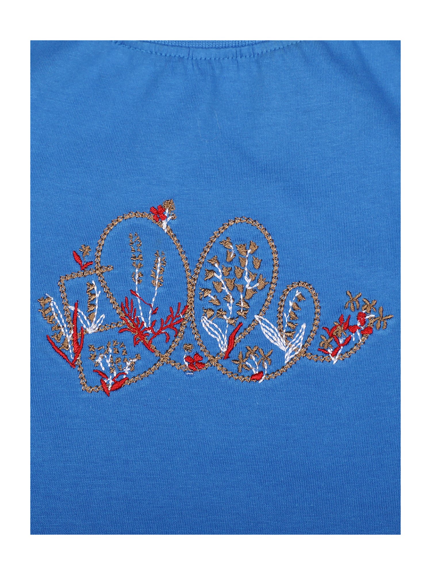 Elle Kids Blue Printed T Shirt