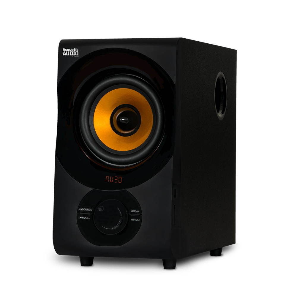 Acoustic Audio AA2170 Bluetooth 2.1 Home Speaker System with USB and SD Computer Multimedia