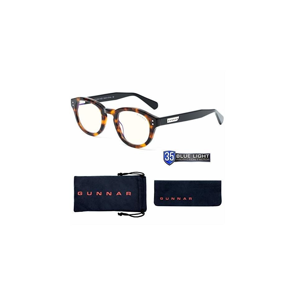 GUNNAR Gaming & Computer Glasses Emery Tortoise/Onyx Clear Tint EME09109