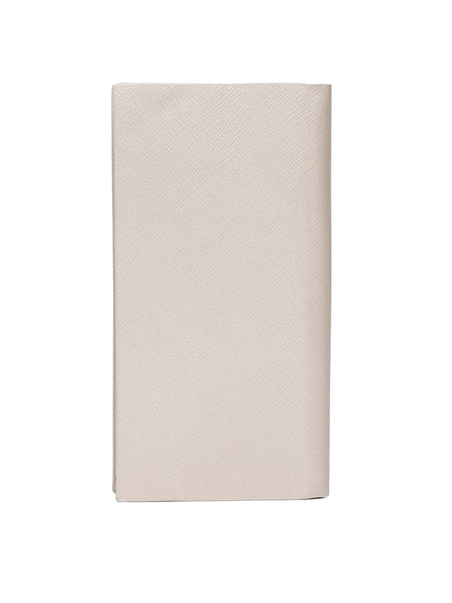 KLEIO Cream Solid Zip Around Wallet for Women