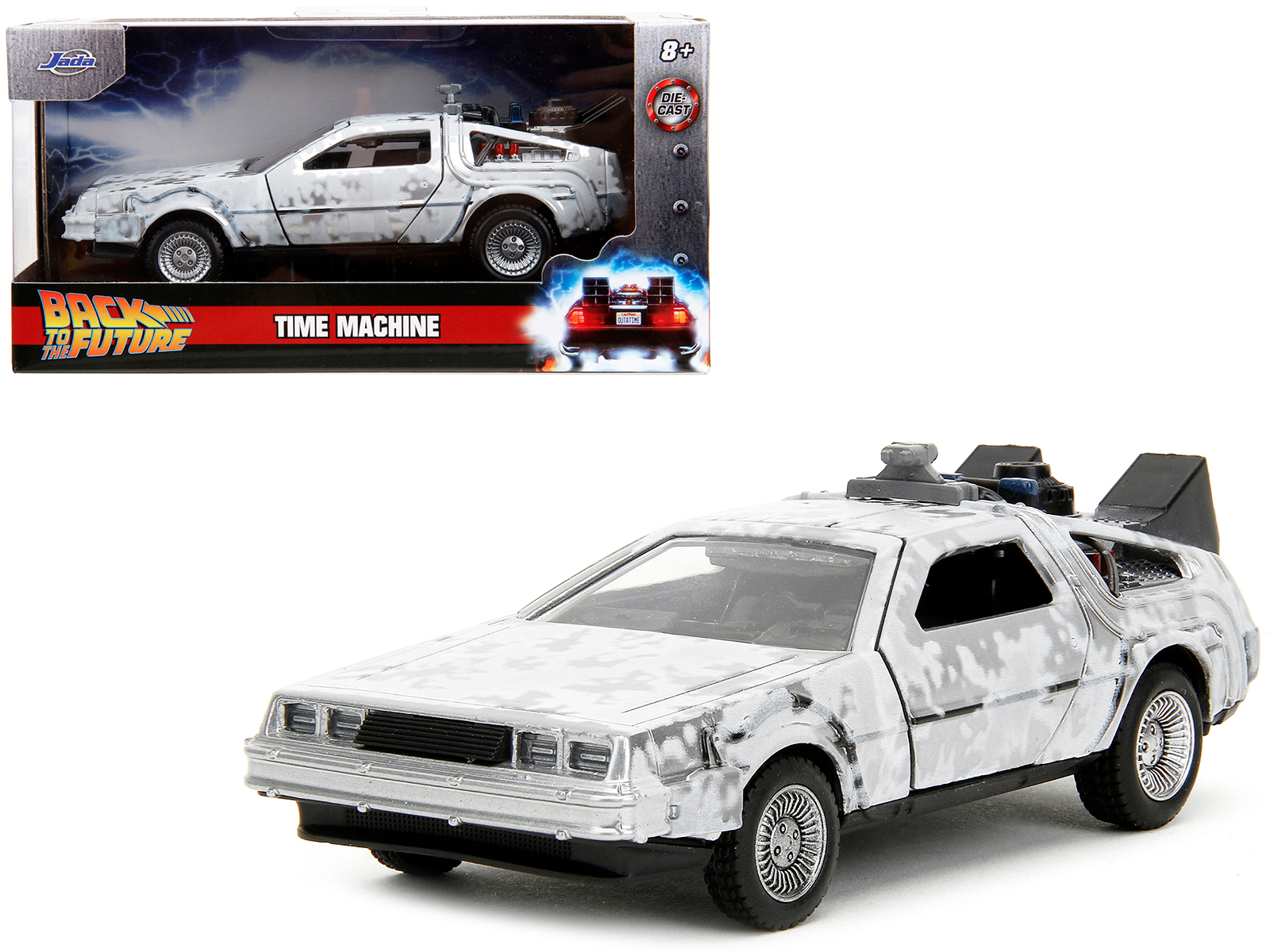 DMC DeLorean Time Machine with Doc Brown Figure "Back to the Future" (1985) Movie Diecast Model Car by Corgi