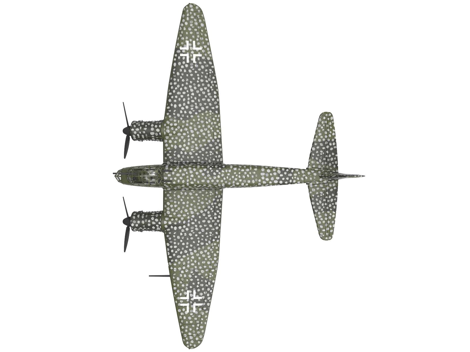 Junkers Ju 88 A-4 Combat Aircraft "8./KG 6 Operation Steinbock" German Luftwaffe (1944) "Planes of World War II" Series 1/144 Diecast Model Airplane by Luppa