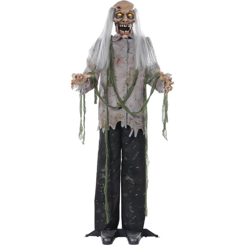 Halloween 34.0" 33" Light Up Wicked Witch Lighted Trick Treat  -  Decorative Holiday Scene Props