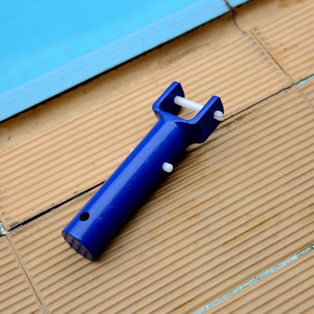 2 Sets Swimming Pool Cleaning Suction Head V Shaped Cleaning Head Cleaning Tool Pool Cleaning Accessories for Home Hotel (Blue)