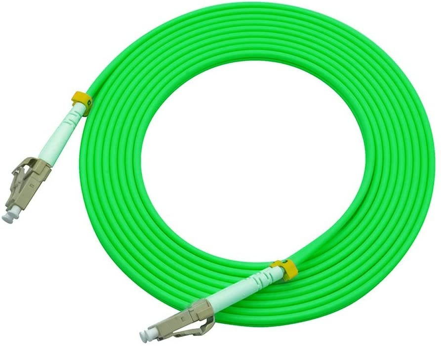 Jeirdus 30Meters 100ft LC to LC Duplex 40/100GB OM5 Fiber Optic Cable Jumper Optical Patch Cord 50/125 Multimode 30M LC-LC
