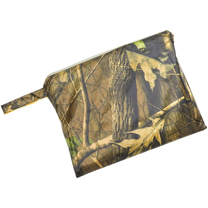 Okuna Outpost Military Rain Poncho with Hood for Men, Camouflage Design, For Hunting or Outdoors (76 x 56 inches)