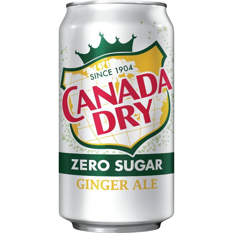 Canada Dry Zero Sugar Ginger Ale Soda - 6pk/7.5 fl oz Cans