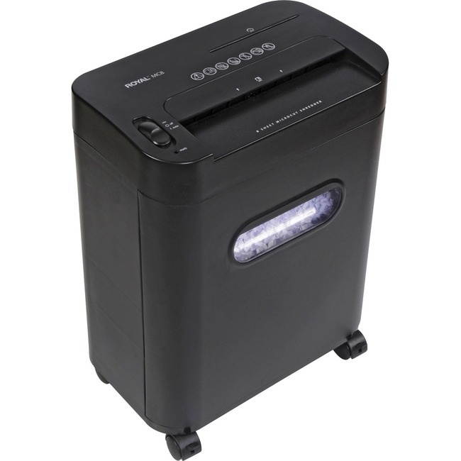 Royal - 29349C - Royal MC8 Micro-Cut Shredder (8 sheet) - Micro Cut - 8 Per Pass - for shredding CD, DVD, Credit Card,