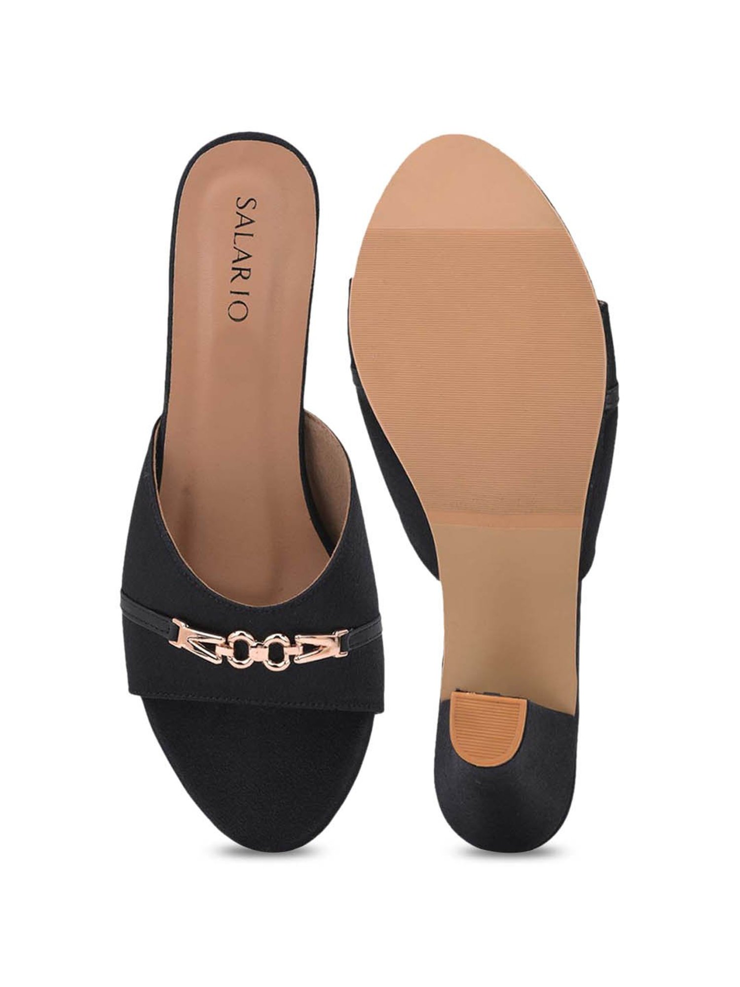 Salario Women's Black Casual Sandals