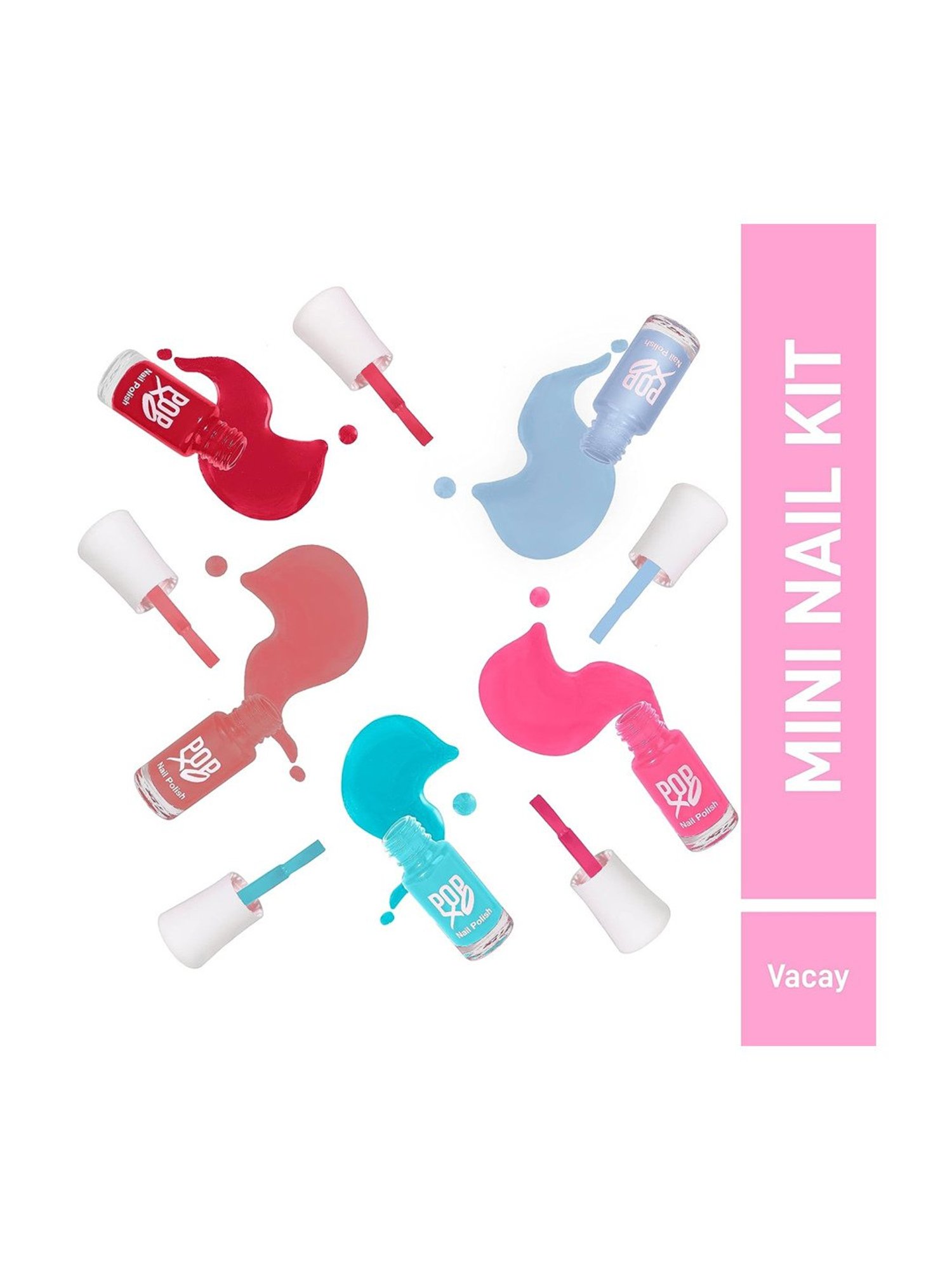 Color Fx Nail Fix Cure-In Mask, Moisturizer, Nail Enamel Remover & Nail Buffer Combo, Pack of 4