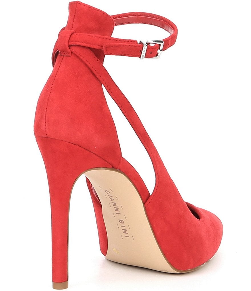 Gianni Bini Lulaa Suede Cut-Out Dress Pumps