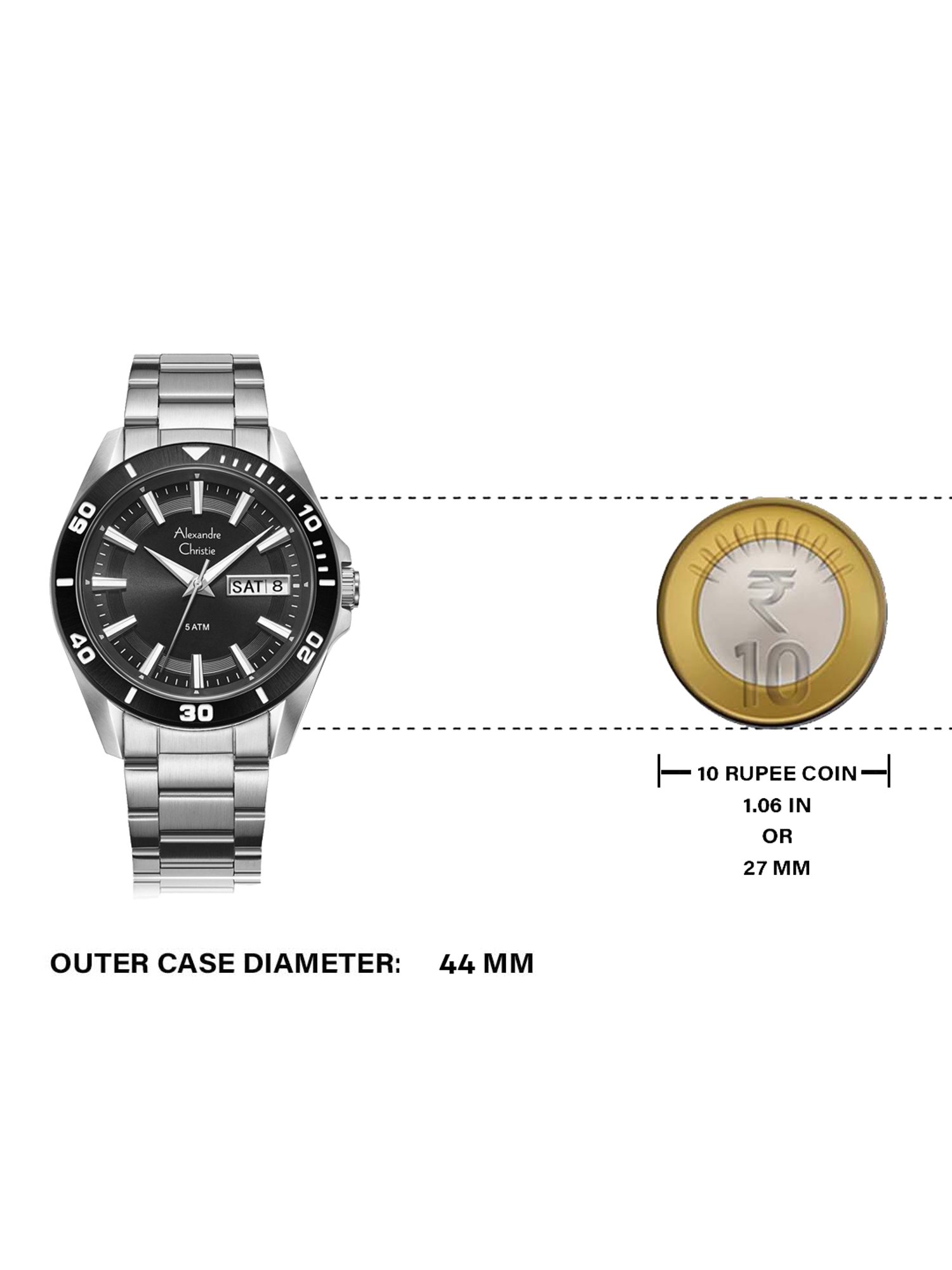 ALEXANDRE CHRISTIE 5014LDBTRBO AC Collection Classic Analog Watch for Men