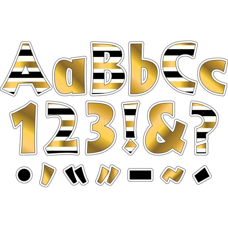 2pk 255ea 4" 24k Gold Letter Pop-Outs - Barker Creek