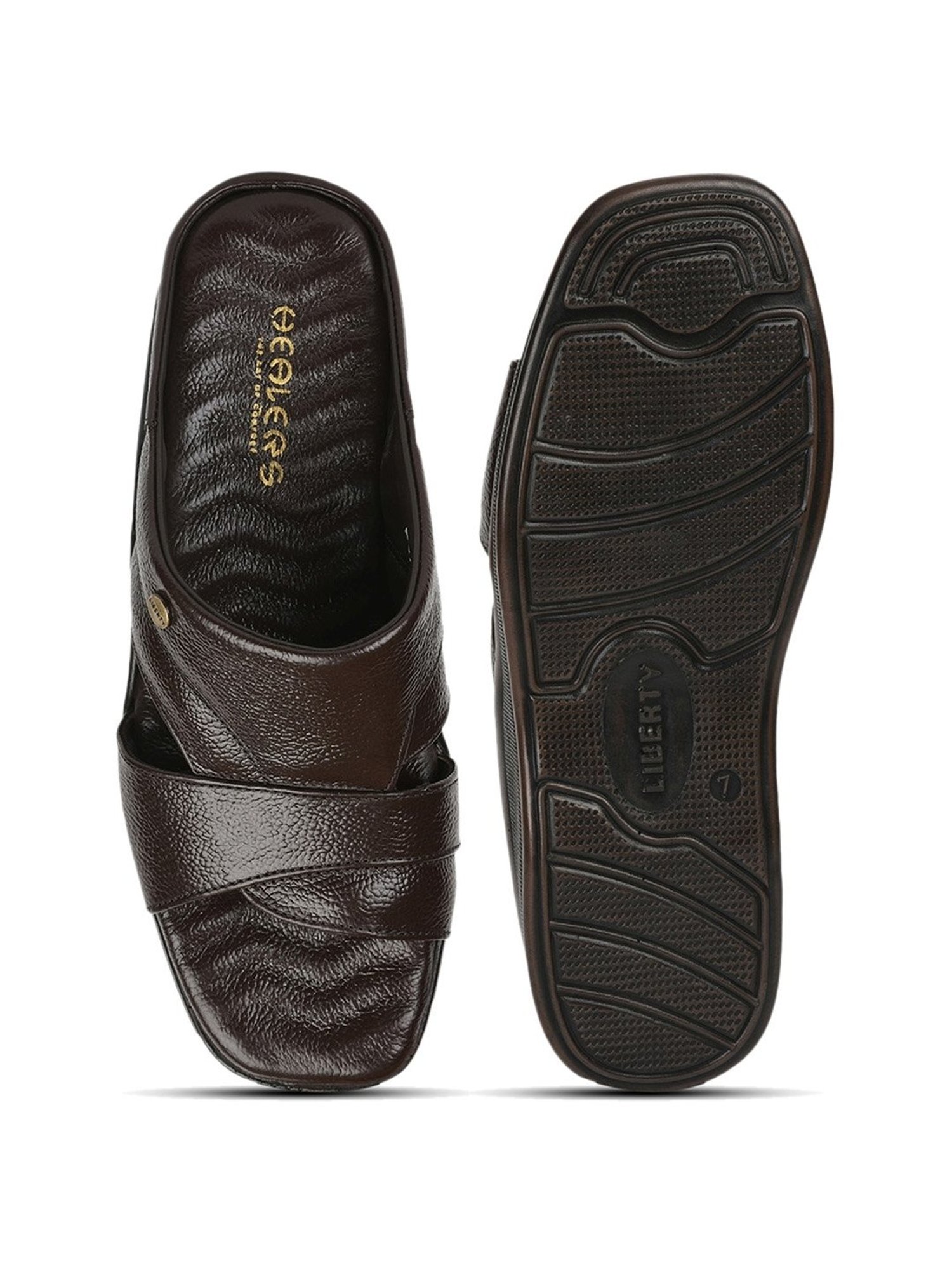 Healers by Liberty Men's Brown Toe Ring Sandals