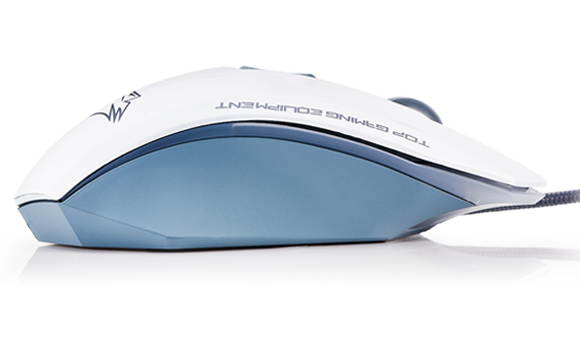 Dare-U 2000DPI 7-Programmable Keys LED Backlight(4-Colors) USB Wired Advanced Ambidextrous Wrangler Gaming Mouse-White