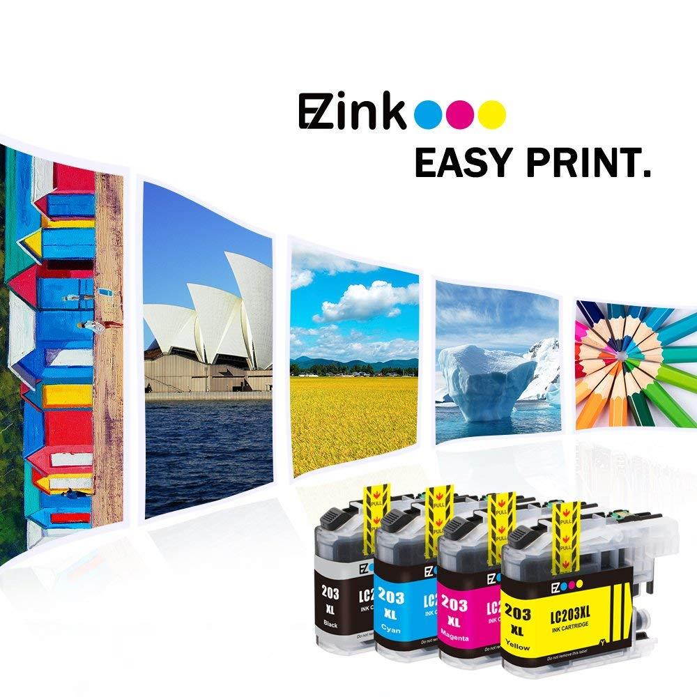 E-Z Ink(TM) Compatible Ink Cartridge Replacement for Brother LC203XL LC203 XL to use with MFC-J460DW MFC-J680DW MFC-J880DW MFC-J4420DW MFC-J480DW (4 Black, 2 Cyan, 2 Magenta, 2 Yellow, 10 Pack)