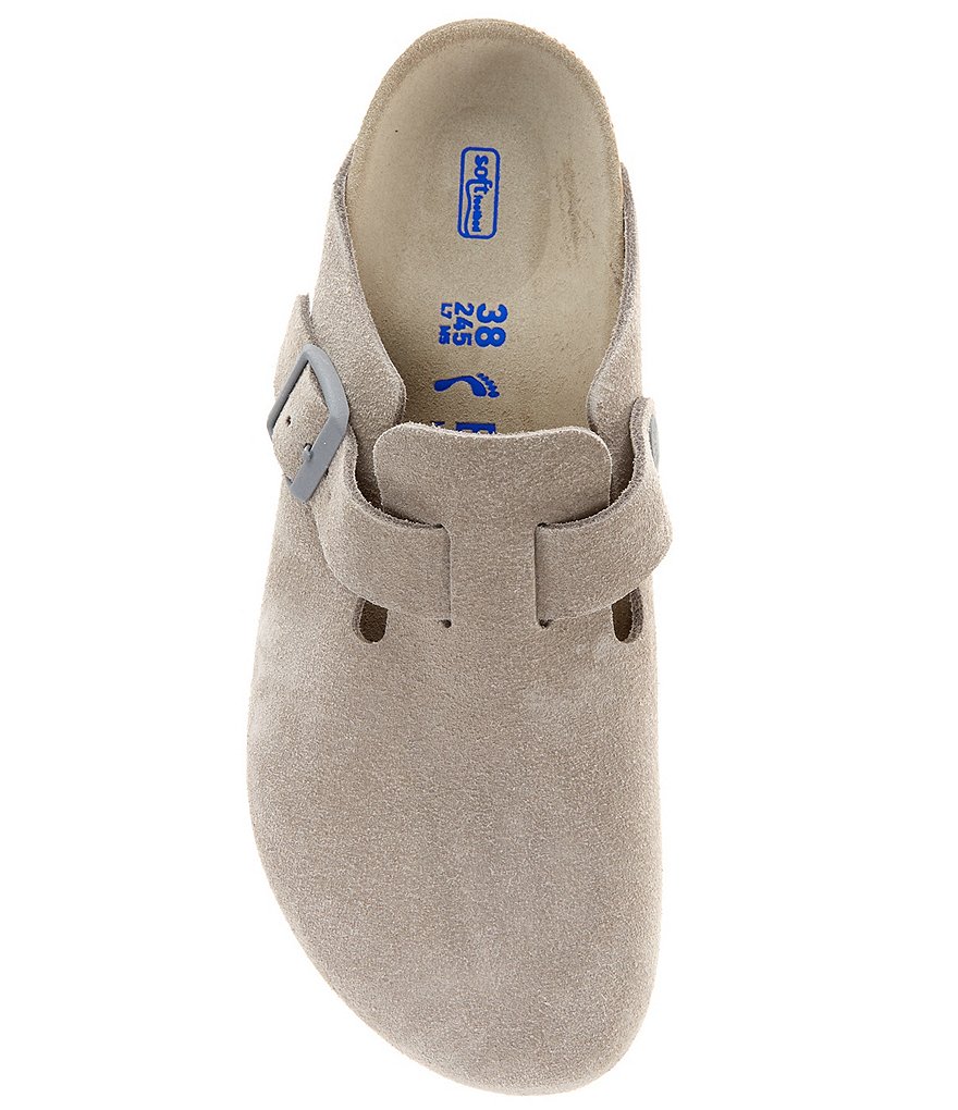 Birkenstock Women's Boston Suede Soft Footbed Clogs