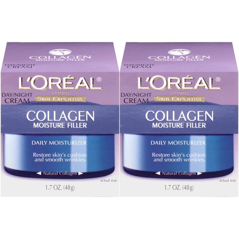L'Oreal Paris Collagen Day & Night Cream - 2ct/1.7oz Each