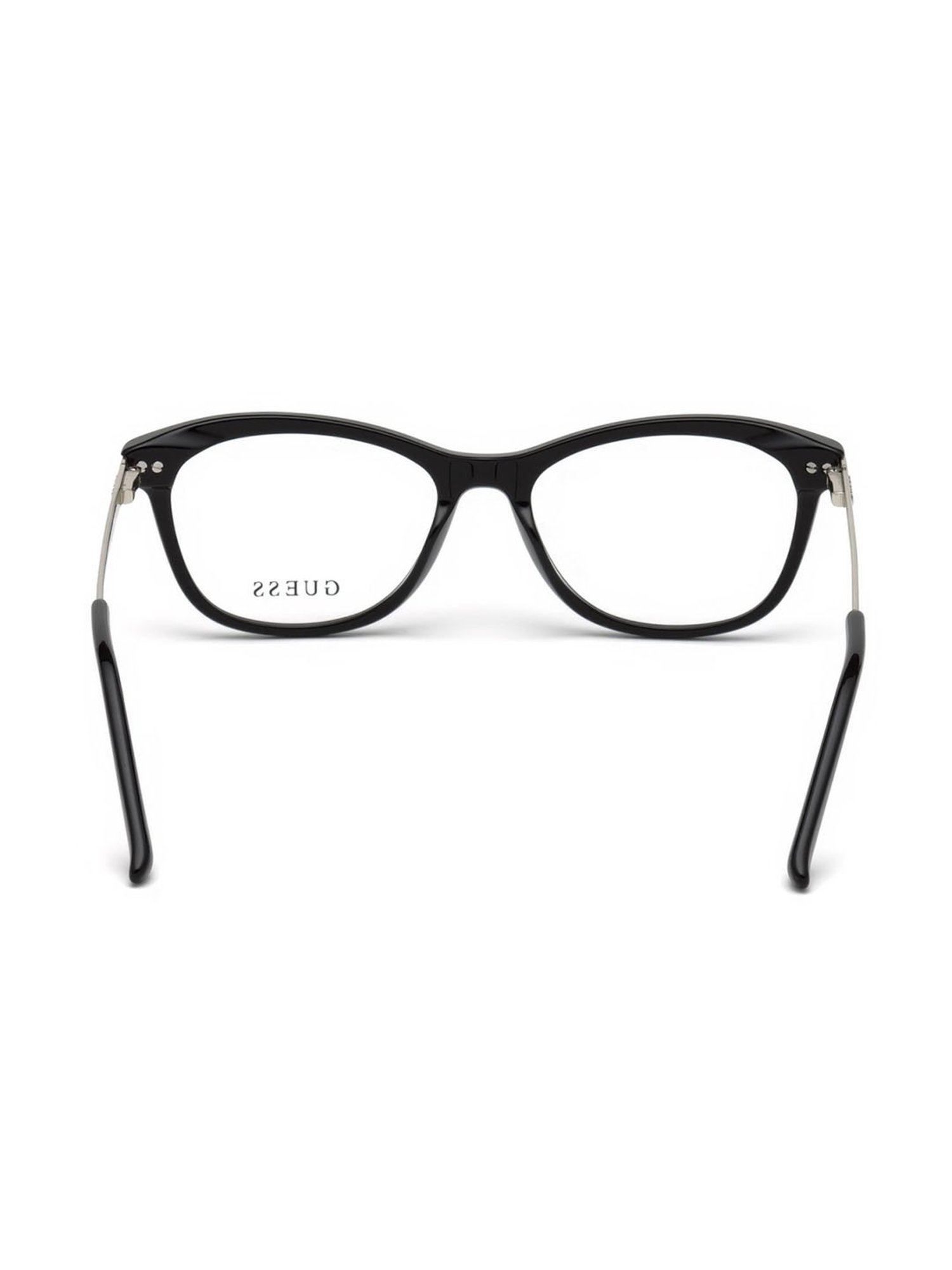 Guess Black Beveled Eye Frames for Women