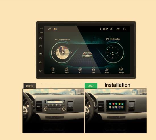 2 Din Android Car Stereo Android 10 with 7 inch Touch Screen in Dash Car Stereo Video Multimedia Player with Bluetooth WiFi GPS Radio Navigation System  1GB Ram 16GB ROM
