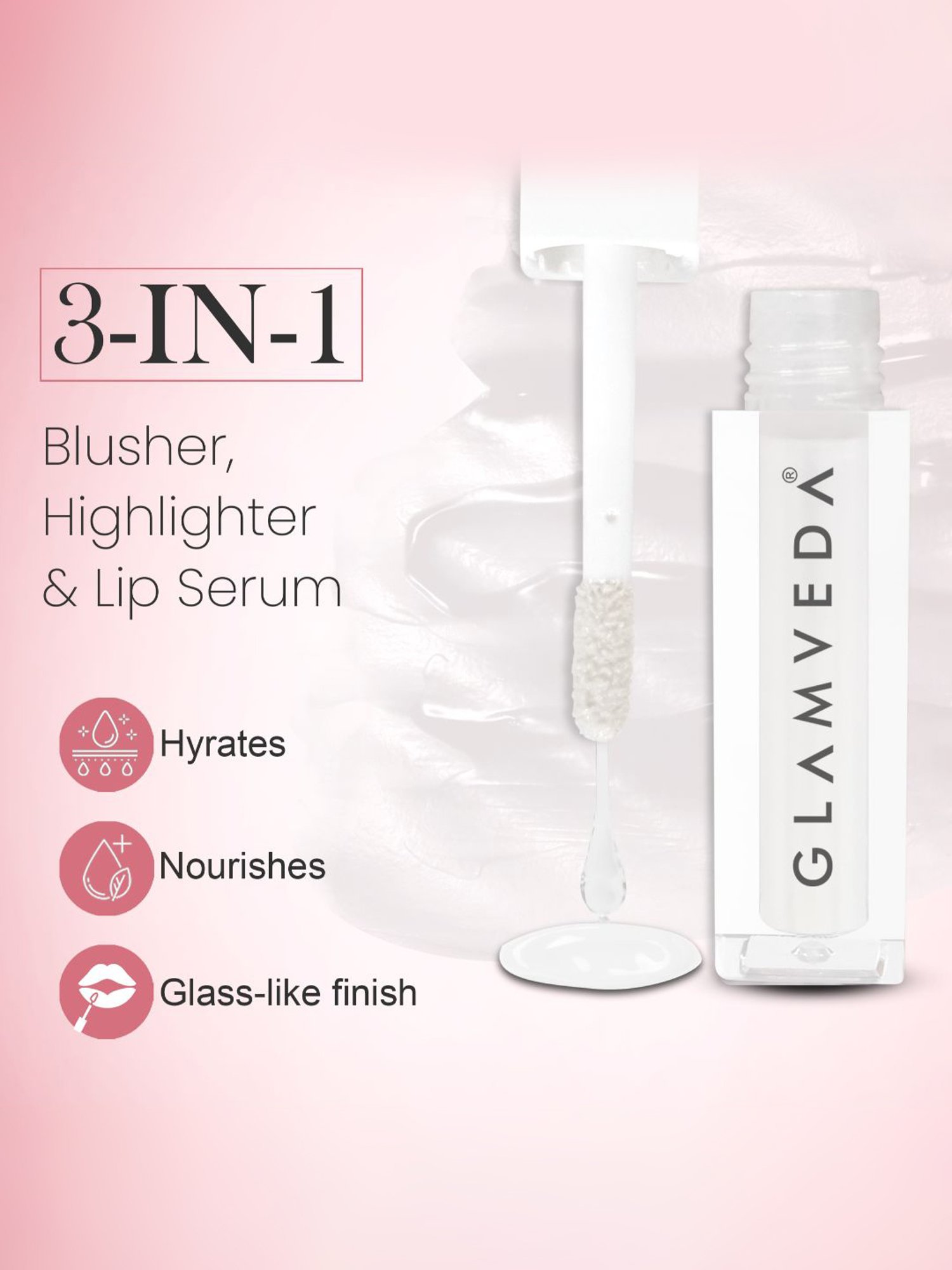Glamveda Clear Serum Infused Lip Gloss Stunner-110 - 1.2 ml