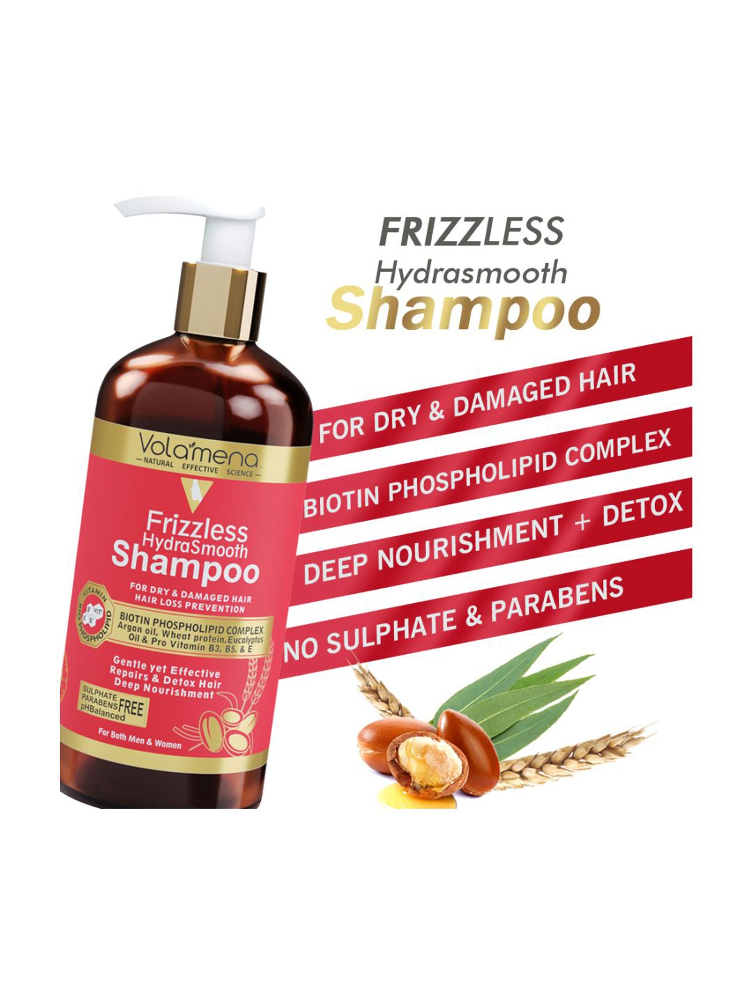 Volamena Frizzless Hydrasmooth Shampoo - 300 ml