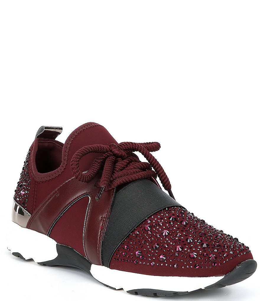 Carvela Lament Bling Embellished Lace-Up Sneakers