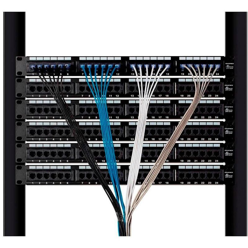 Monoprice Cat6A Ethernet Network Patch Cable - 25 Feet - Yellow | 10-Pack, 10G - SlimRun Series