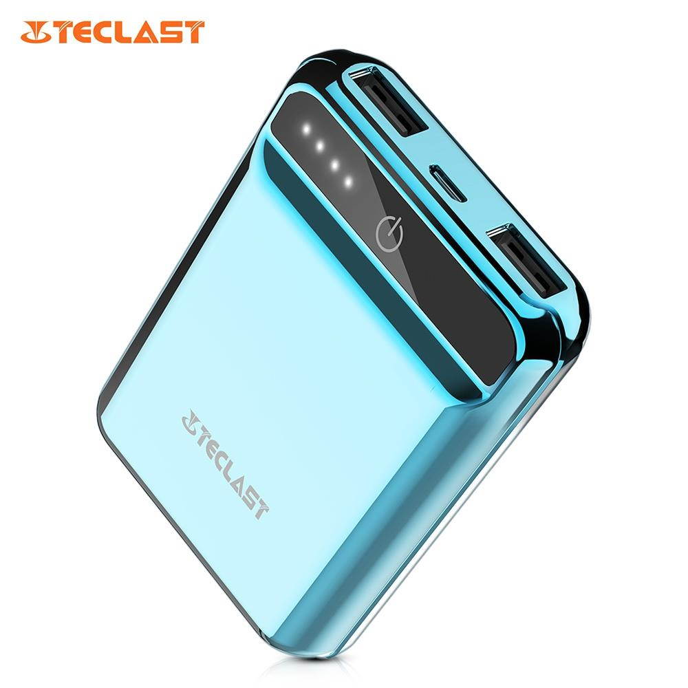 Power Bank 10000mAh High Capacity External Battery Pack Powerbank Cell Phone Battery Backup Charger with Dual Input & Output Compatible iPhone X 8 7 Plus, iPad Tablet & More