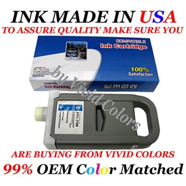 pfi706 new compatible cartridges for canon ipf8300/8400/9400cyan