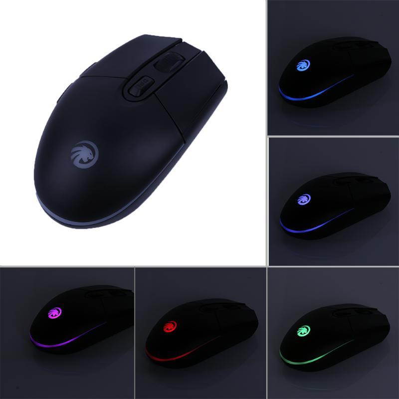 Mini Portable USB Charging Wireless Mouse 1600DPI 4 Keys Muted Office/Gaming Backlight Ergonomic Computer Mouse for PC Laptop