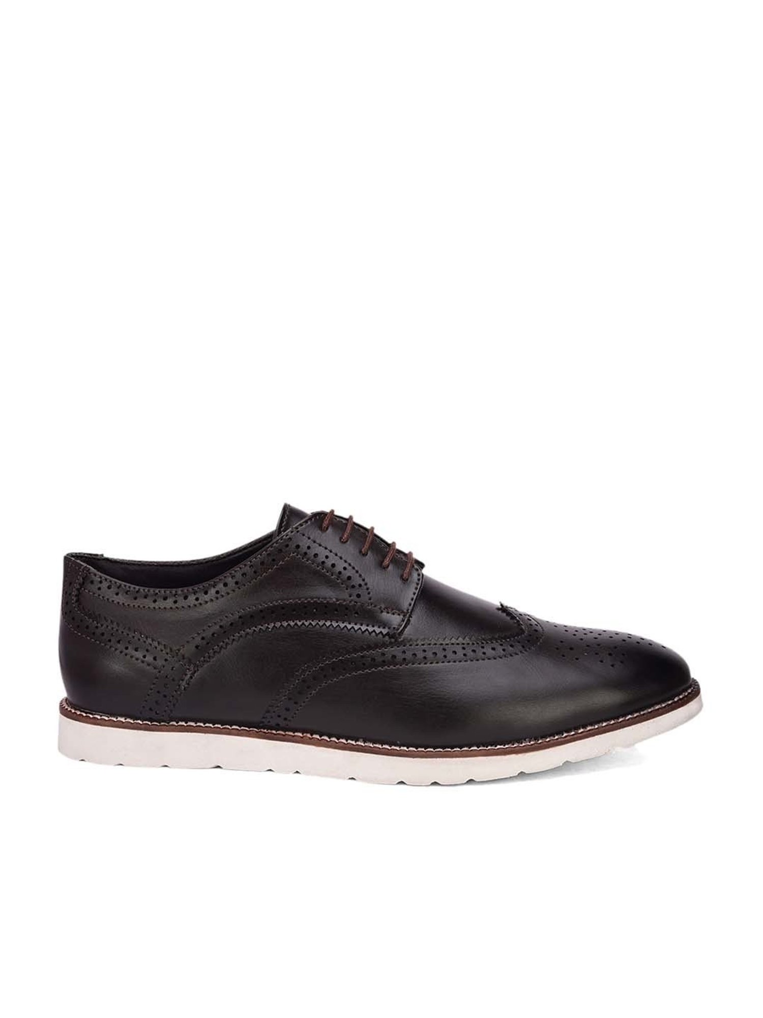 Hydes N Hues Men's Black Derby Shoes