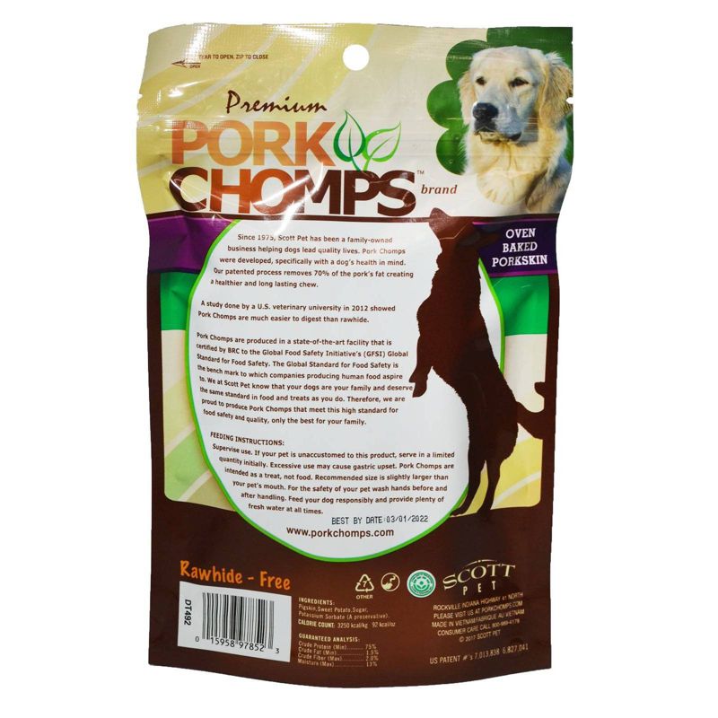Pork Chomps Sweet Potato Chewy Treats Dog Treats - 12ct