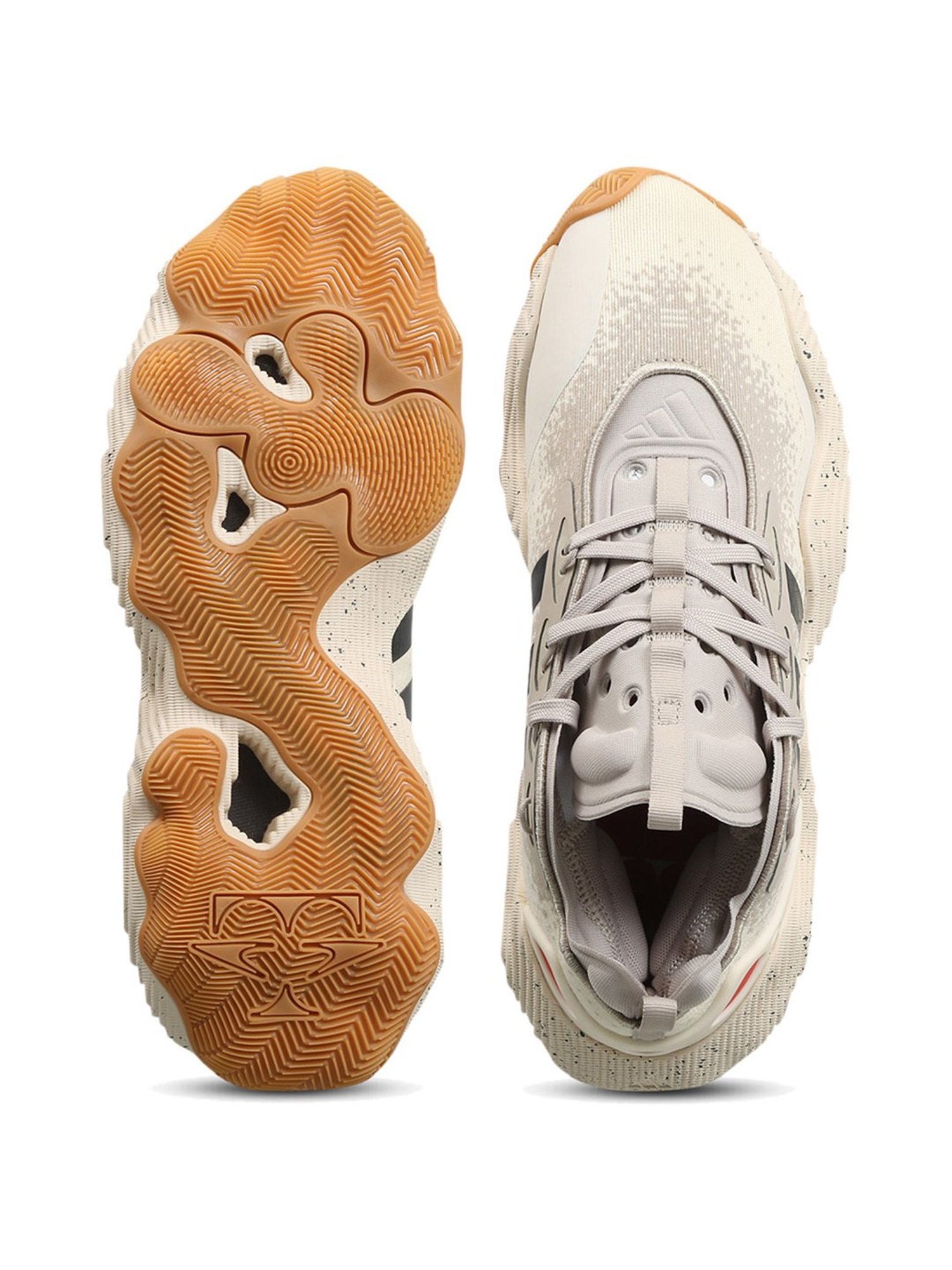 Adidas Men's Trae Young 3 Beige Basketball Shoes