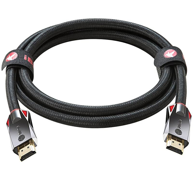 HDR HDMI Cable 30 Feet 18Gbps 60Hz HDR10 1440p 144Hz HDCP 22 and ARC High Speed Ultra HD Cord 24AWG
